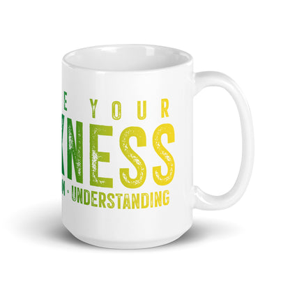 Nurture Your Blackness White glossy mug