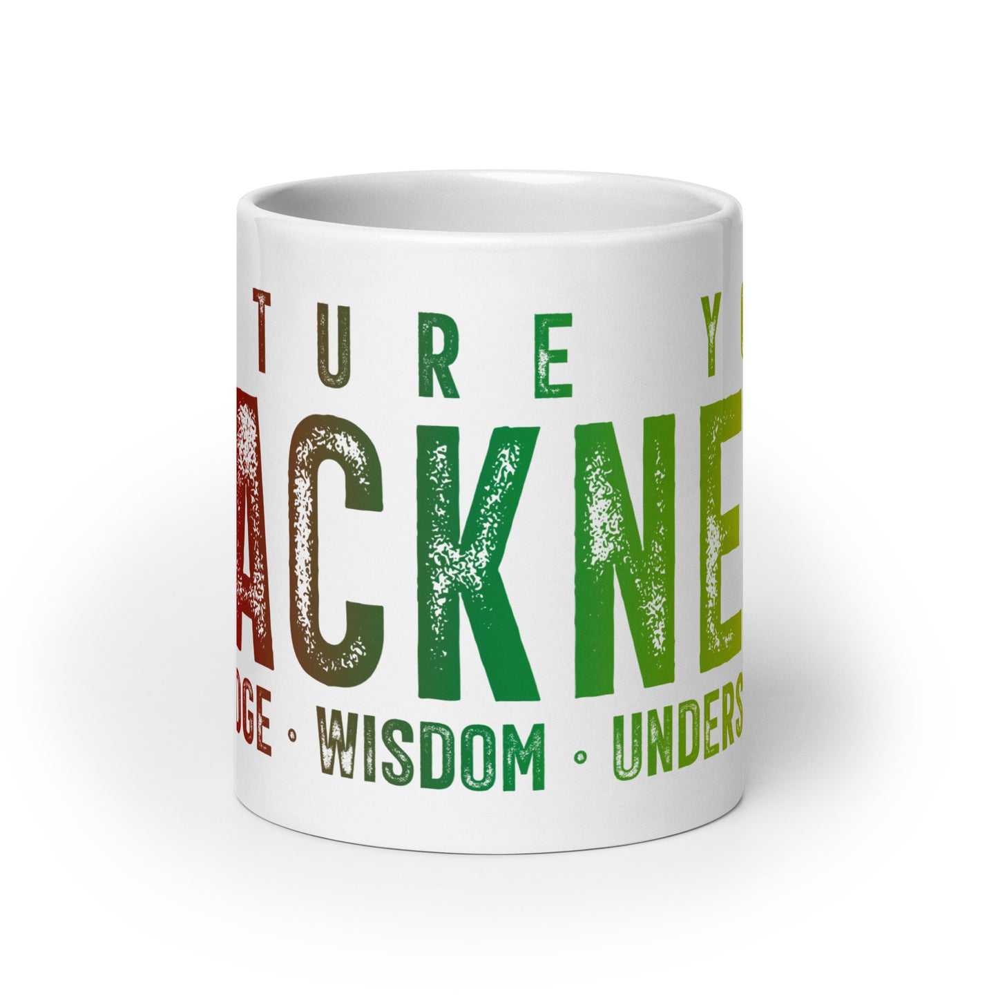 Nurture Your Blackness White glossy mug